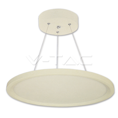 LED HANGING ROUND PANEL CW 30W 2400lm 120° 400X35
