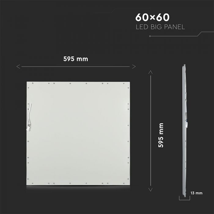 LED PANEL HIGH LUMENS 45W 5400lm WW 120° 595X595X13 A++