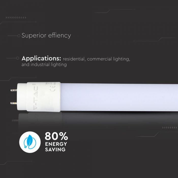 LED Tube T8 18W 120 cm Nano Plastic Non Rotation Warm White