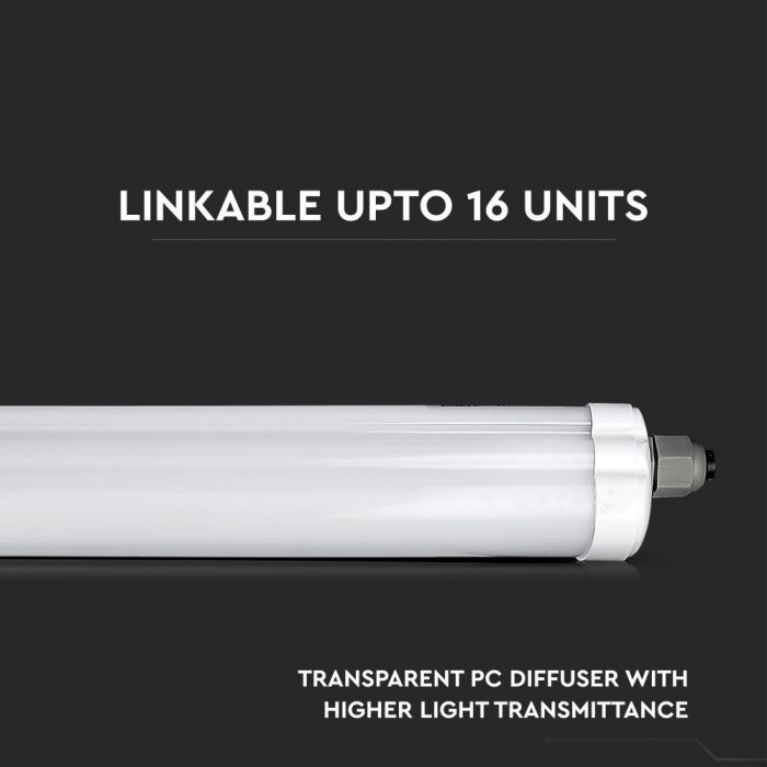 LED TUBE G-SERIES ECONOMICAL LAMP 18W CW 2160lm 2FT 120° IP65