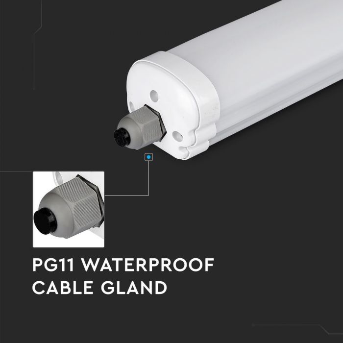 LED TUBE G-SERIES ECONOMICAL LAMP 36W CW 2880lm 4FT 120° IP65