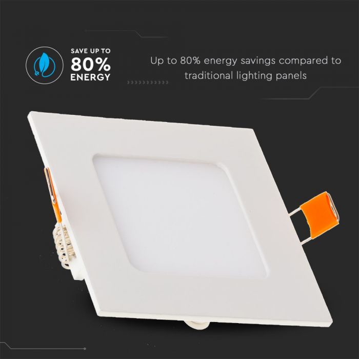 3W LED Panel Premium Square Warm White