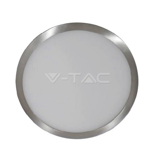 LED SURFACE ROUND SLIM DOWNLIGHT 12W 100lm DL 120° 140X24 SATIN NICKEL