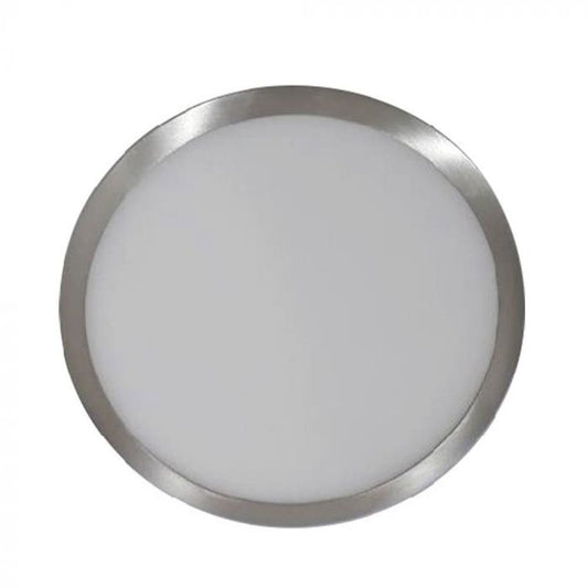 LED SURFACE ROUND SLIM DOWNLIGHT 12W 100lm WW 120° 140X24 SATIN NICKEL
