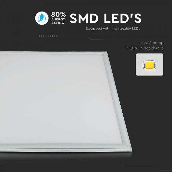 LED PANEL HIGH LUMENS 36W 4320lm DL 120° 595X595X13 A++