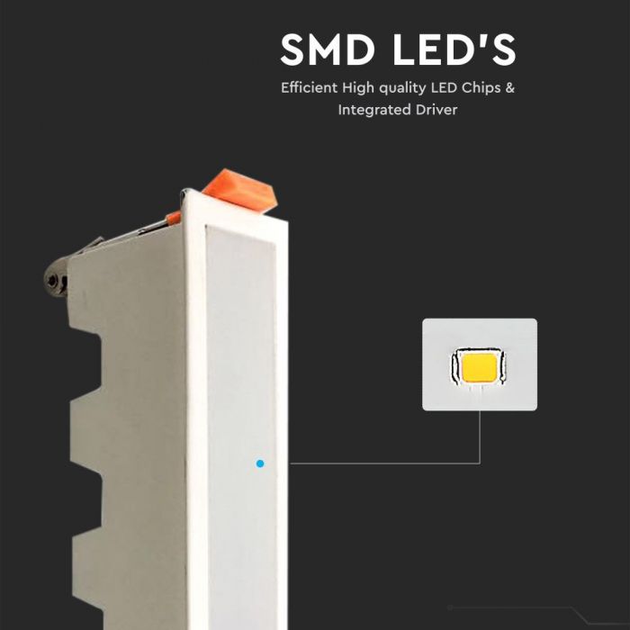 LED LINEAR LIGHT 10W DL 750lm 120° 160X45X65 (138X32) ALUMINIUM