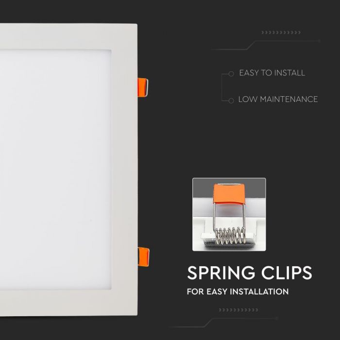 LED PREMIUM SQUARE DOWNLIGHT 30W 2400lm DL 120° 30X12 (280)