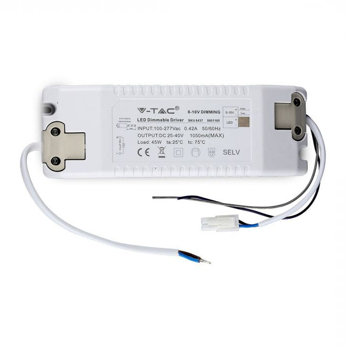 LED DRIVER FOR PANELS 45W 1-10V DIMMABLE