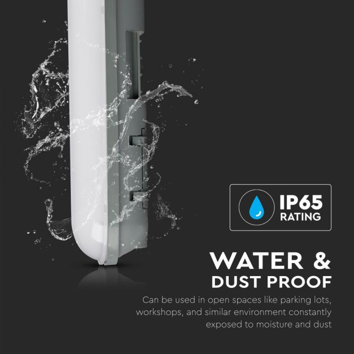 LED EMERGENCY TUBE  5FT 48W CW 3920lm 120° 1500X76X66 IP65