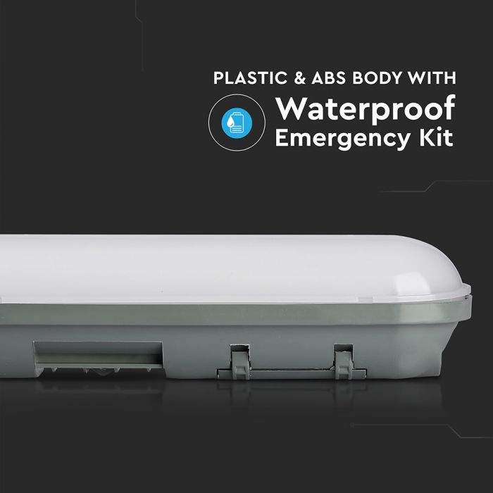 LED EMERGENCY TUBE  4FT 36W CW 2880lm 120° 1200X76X66 IP65