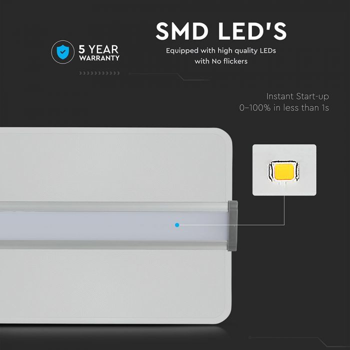 LED TRANSPARENT PANEL 40W DL 3200lm 140° 1200X300X5