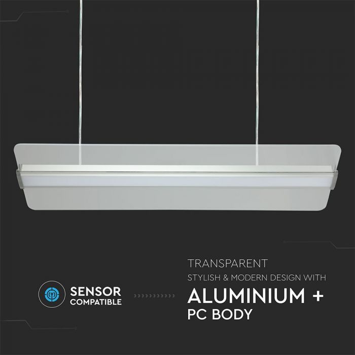 LED TRANSPARENT PANEL 40W DL 3200lm 140° 1200X300X5