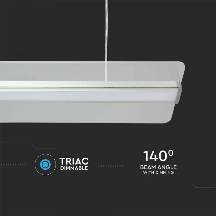LED TRANSPARENT PANEL 40W DL 3200lm 140° 1200X300X5