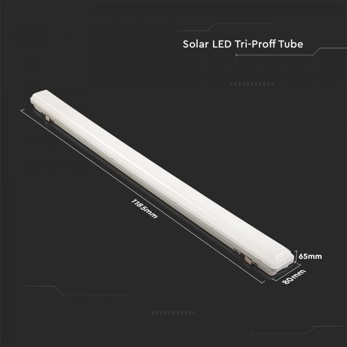 LED SOLAR TRI-PROOF TUBE WITH SENSOR 18W CCT 3in1 1000lm 120° IP65