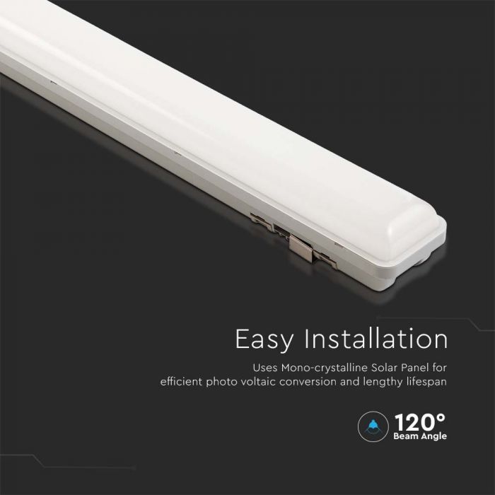 LED SOLAR TRI-PROOF TUBE WITH SENSOR 18W CCT 3in1 1000lm 120° IP65