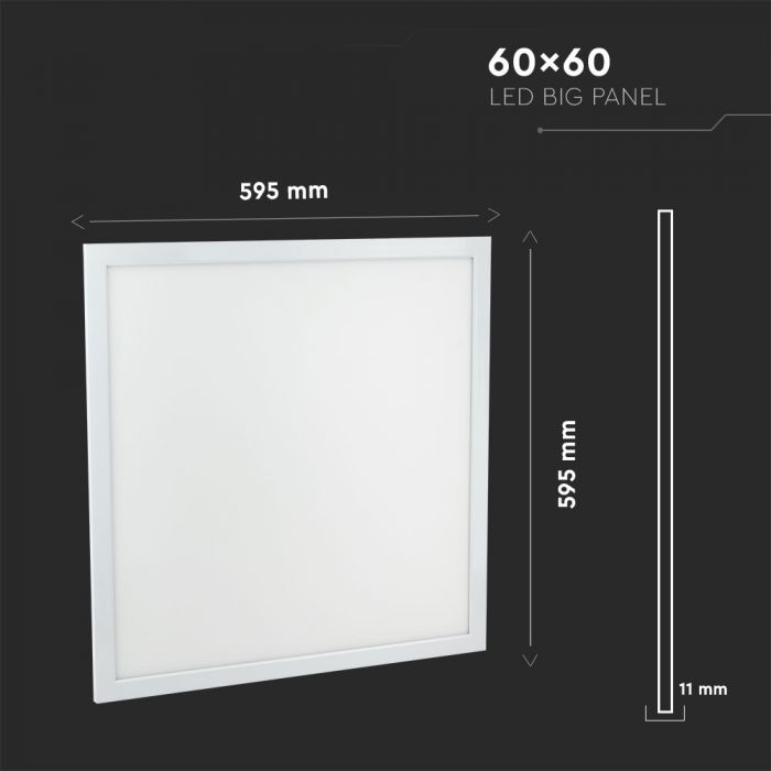 LED PANEL 40W 4400lm DL 120° 600X600X15 IP65 A++