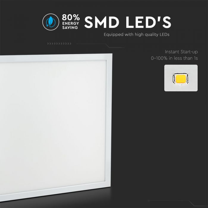LED PANEL 40W 4400lm DL 120° 600X600X15 IP65 A++