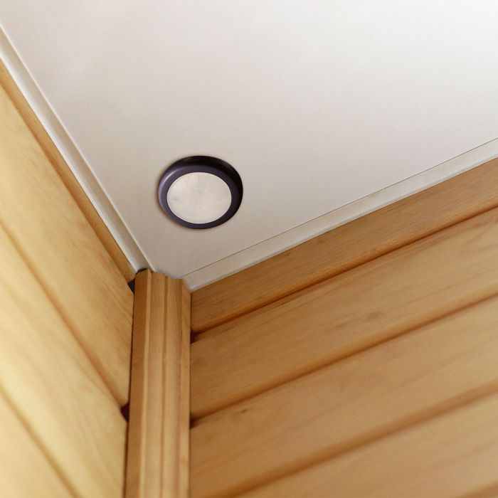 LED PIR CEILING INFRARED MOTION SENSOR FIXED 400W 360° 8m (61.5mm) BLACK