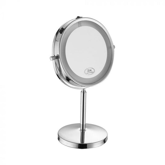 LED MIRROR LIGHT CHROME 3W WITH 4*AAA BATTERY CW 30lm IP44