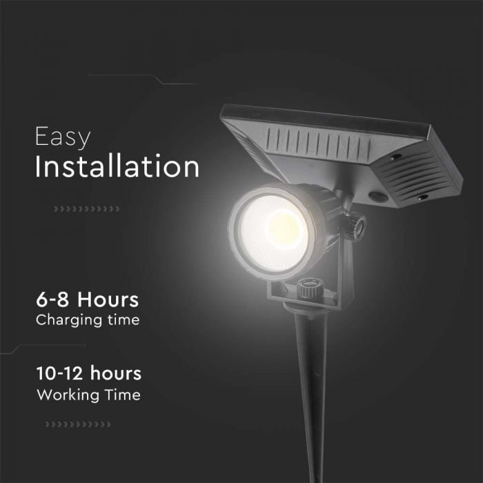 LED SOLAR SPIKE 2W DL 40lm 14X15X28 IP65