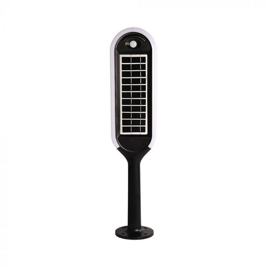 LED SOLAR BOLLARD LIGHT WHITE+BLACK 5W DL 400lm 360° 706X155 IP65
