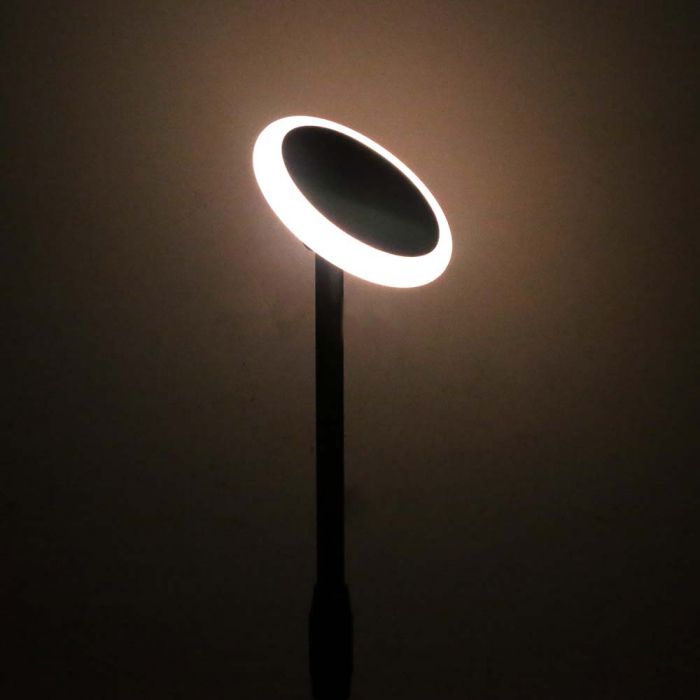 LED SOLAR GARDEN LIGHT WHITE+BLACK 3W DL 260lm 360° 148X800 IP65 (2PCS)