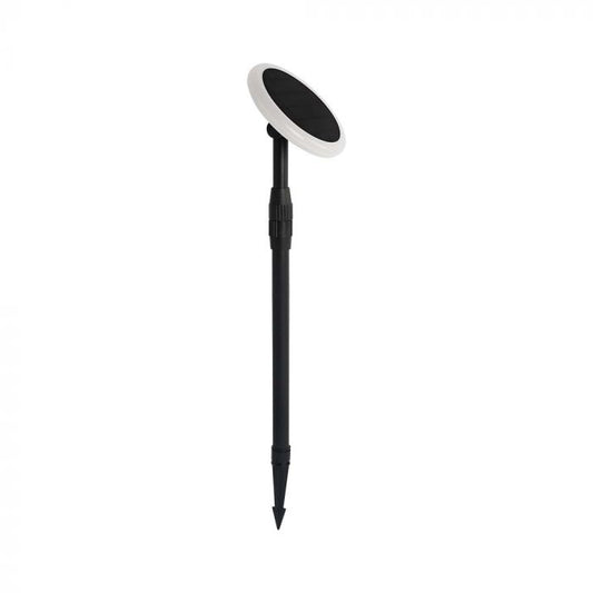 LED SOLAR GARDEN LIGHT WHITE+BLACK 3W DL 260lm 360° 148X800 IP65 (2PCS)