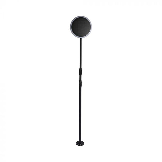 LED SOLAR GARDEN LIGHT WHITE+BLACK 8W WW 500lm 360° 267X1291 IP65