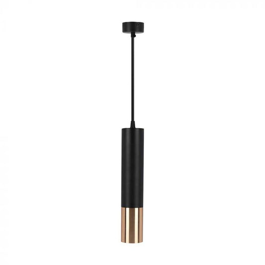 LED GU10 HANGING PENDANT BLACK+GOLD 60x60x1500mm