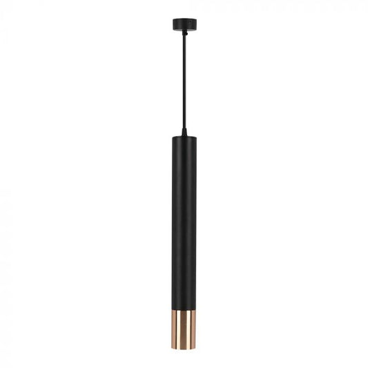 LED GU10 HANGING PENDANT BLACK+GOLD 60x60x1700mm