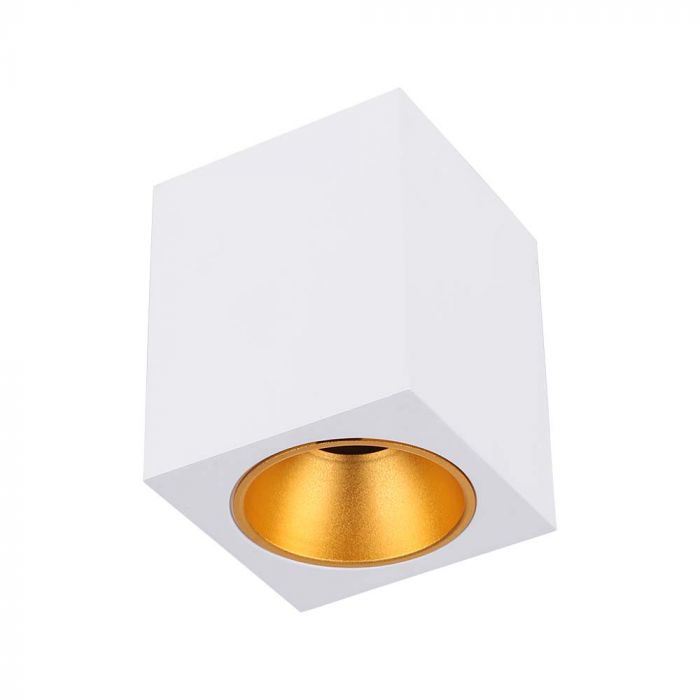 LED SURFACE MOUNTED GU10 FITTING SQUARE WHITE 100x100x120mm
