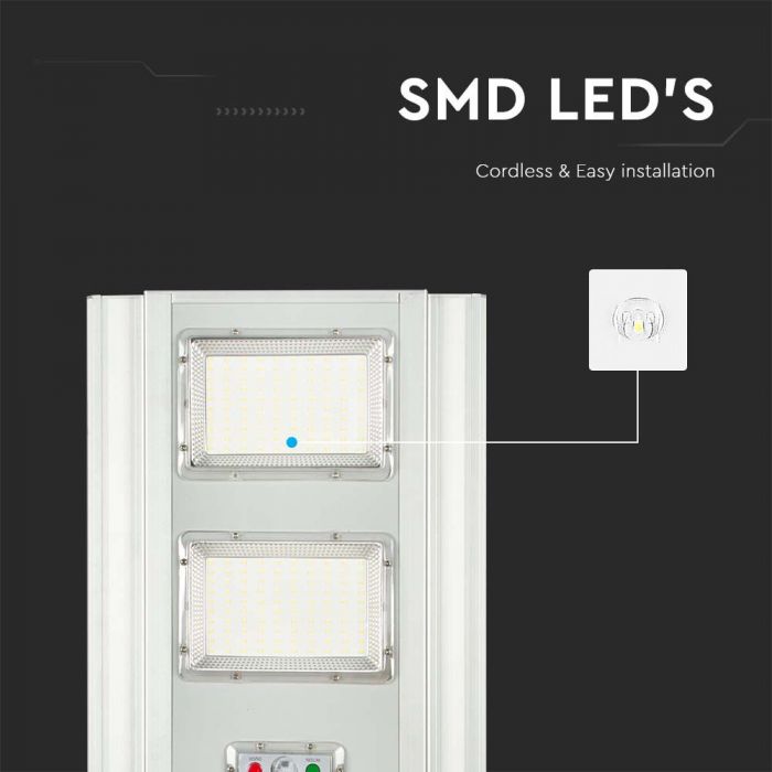 LED SOLAR STREET LIGHT WITH SENSOR DL 2300lm 120° 680x320x50 IP65
