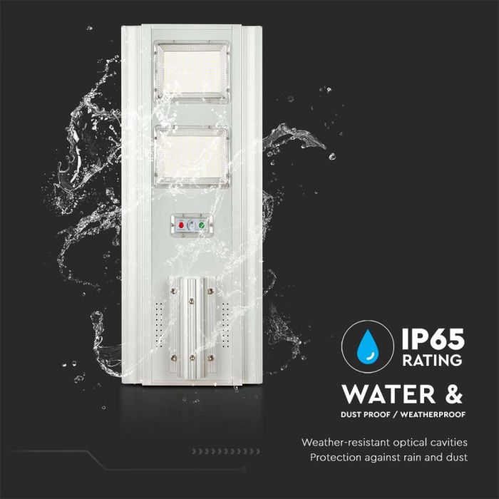 LED SOLAR STREET LIGHT WITH SENSOR CW 2300lm 120° 680x320x50 IP65