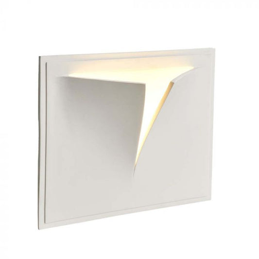 LED WALL FITTING G9 SQUARE WHITE GYPSUM 310x260x170 (315x265)