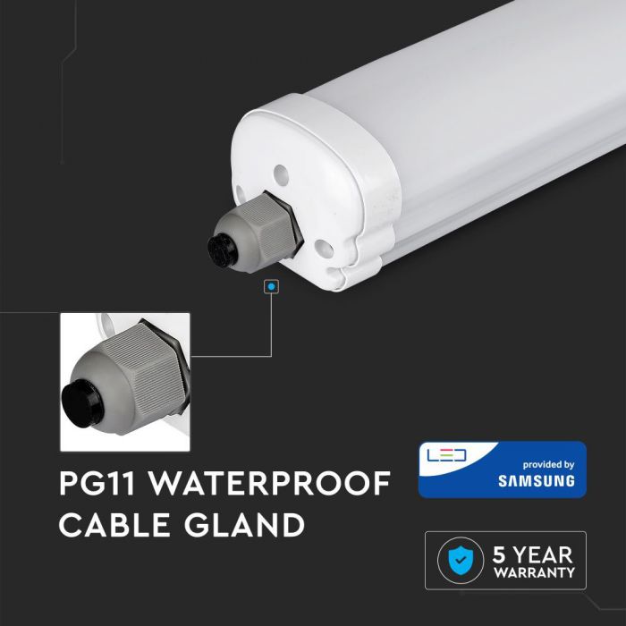 LED TUBE LAMP 60W CW 5400lm 6FT 110° IP65 SAMSUNG CHIP