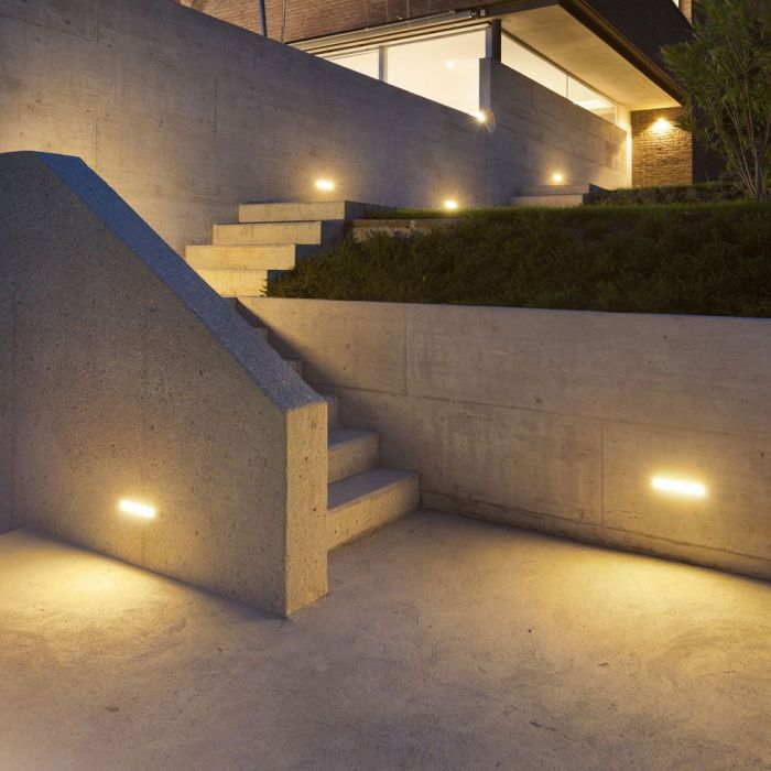 LED OUTDOOR WALL LIGHT WHITE 12W DL 1250lm110° 265x81x120mm IP65