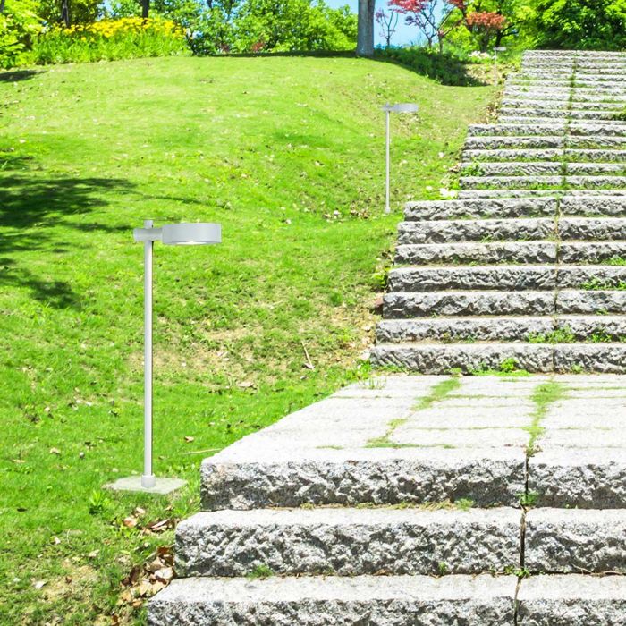 LED BOLLARD LAMP STAINLESS STEEL 6W DL 620lm120x180x1025mm IP65 WHITE