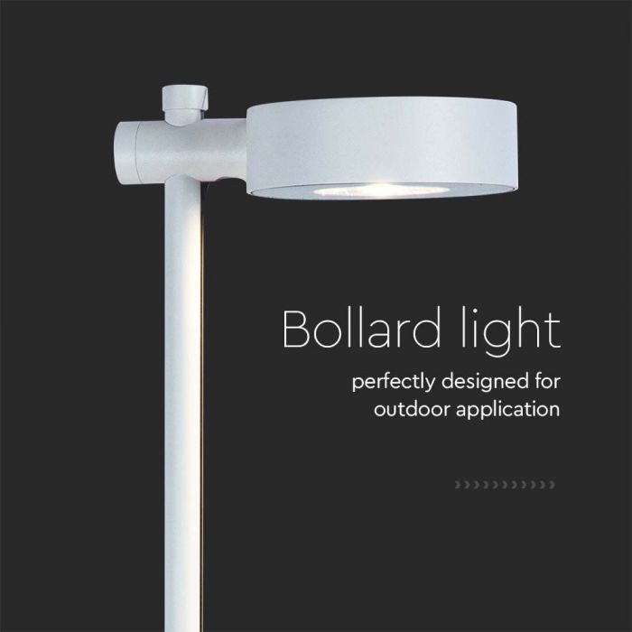 LED BOLLARD LAMP STAINLESS STEEL 6W DL 620lm120x180x1025mm IP65 WHITE