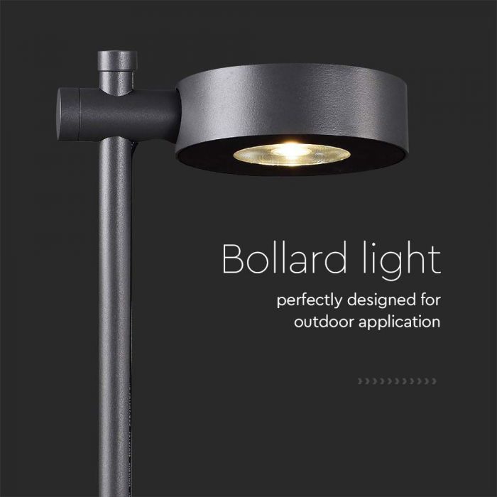 LED BOLLARD LIGHT 6W WW 520lm 24° 120X180X1025 CORTEN IP65