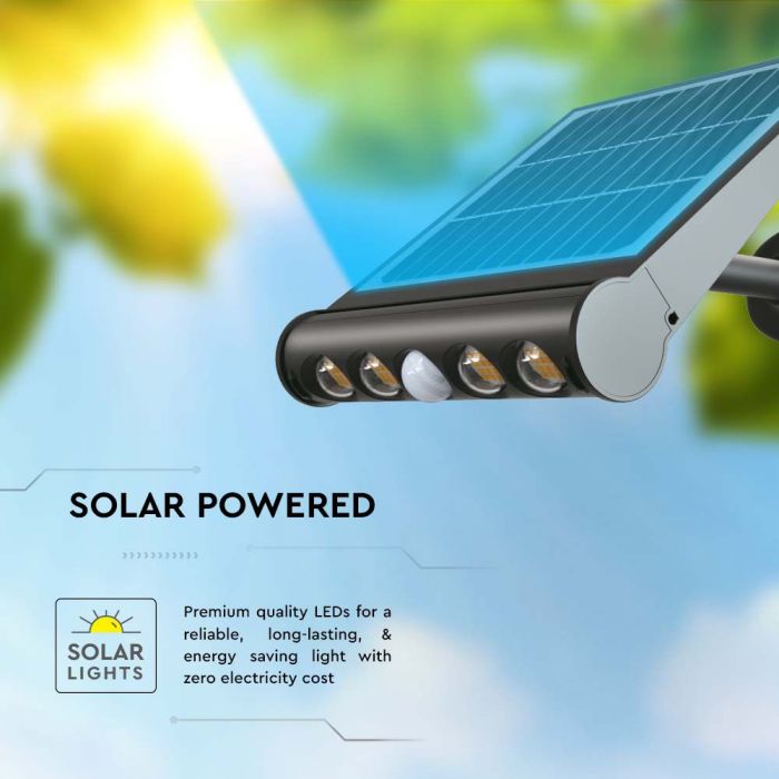 LED SOLAR WALL LIGHT 8W CW 950lm IP65