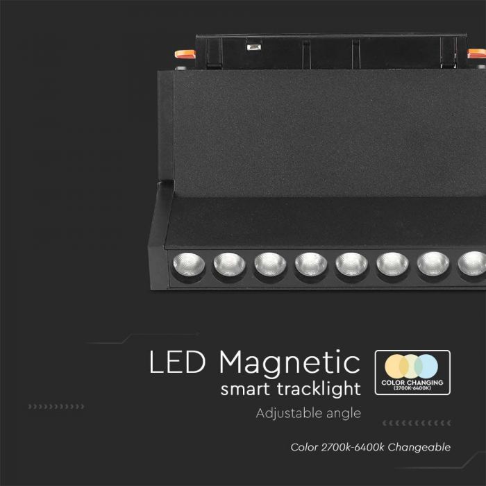 LED MAGNETIC SMART TRACKLIGHT 18W 3IN1 BLACK