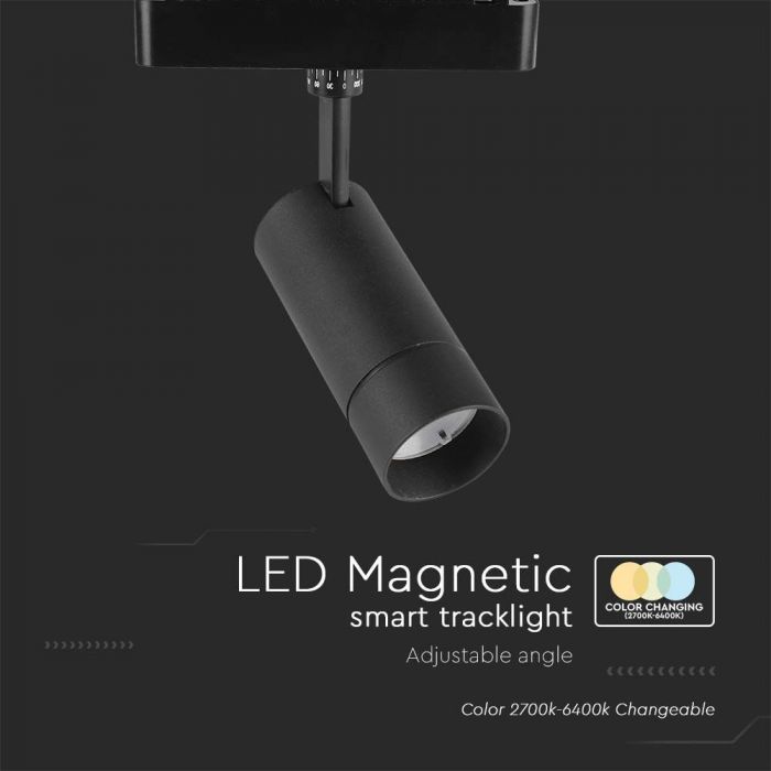 LED MAGNETIC SMART TRACKLIGHT 8W 3IN1 BLACK