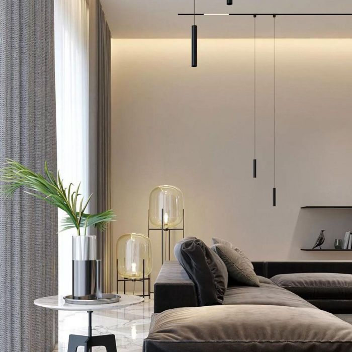 LED SMART PENDANT LIGHT 8W 3IN1 BLACK