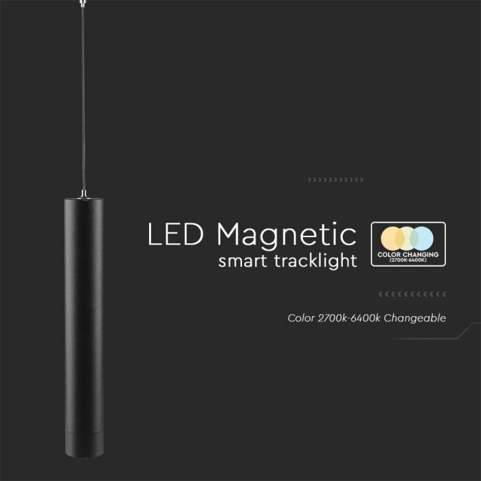 LED SMART PENDANT LIGHT 8W 3IN1 BLACK