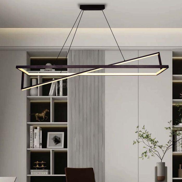 LED DESIGNER HANGING LIGHT 48W WW  TRIAC DIMMABLE BLACK