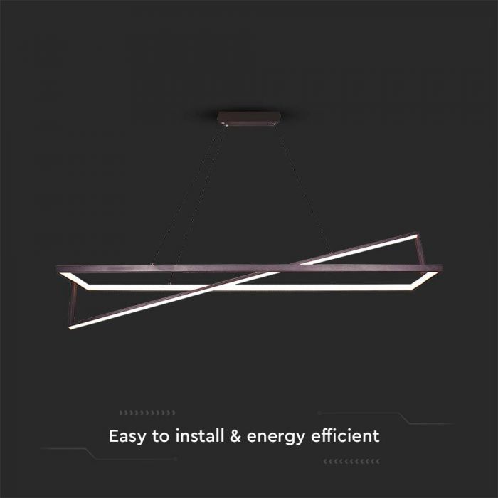LED DESIGNER HANGING LIGHT 48W WW  TRIAC DIMMABLE BLACK