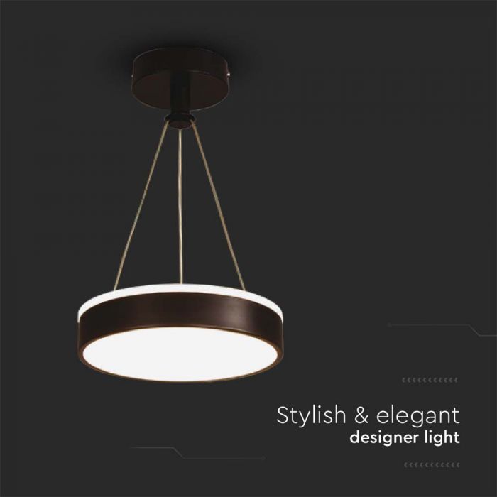 LED DESIGNER HANGING LIGHT 12W DL 1280lm 240x50mm BLACK