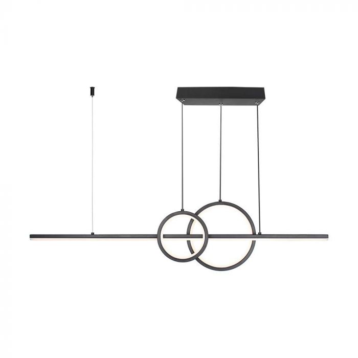 LED DESIGNER HANGING LIGHT 17W 1500 lm DL 915x215mm BLACK