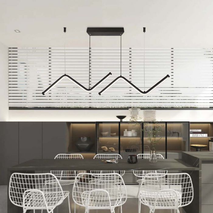 LED DESIGNER  HANGING LIGHT 12W 3IN1 BLACK