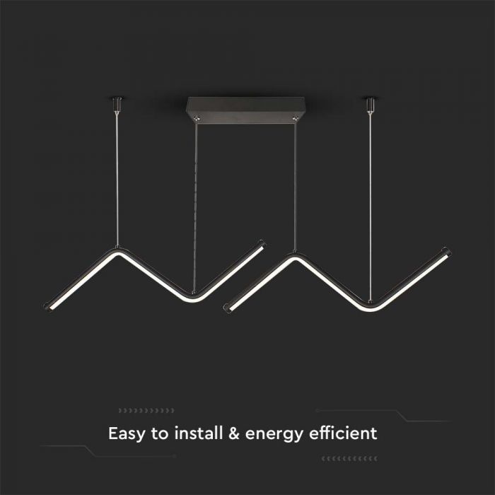 LED DESIGNER  HANGING LIGHT 12W 3IN1 BLACK